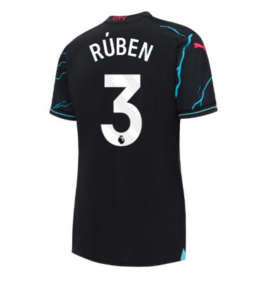 Manchester City Ruben Dias #3 Tredje Tröja Dam 2023-24 Kortärmad